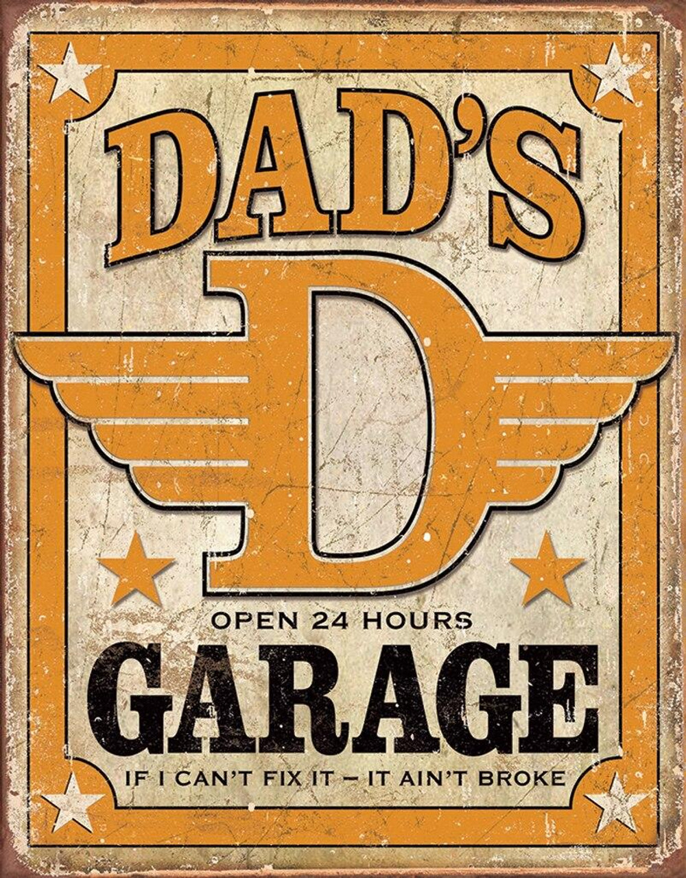 ティン サイン Dad's Garage