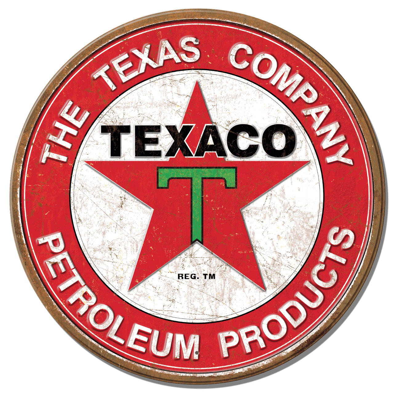 ティン サイン ROUND - Texaco