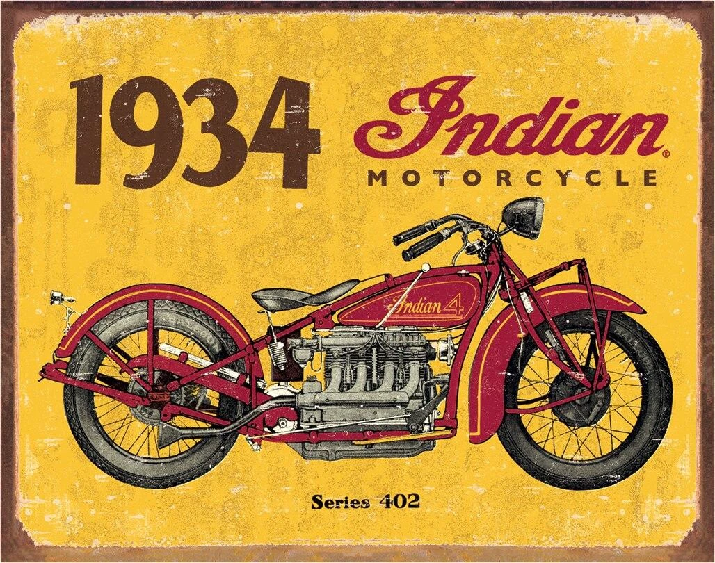 ティン サイン 1934 Indian