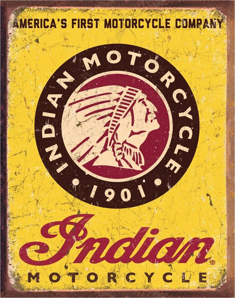 ティン サイン Indian MotorcyclesSince 1901