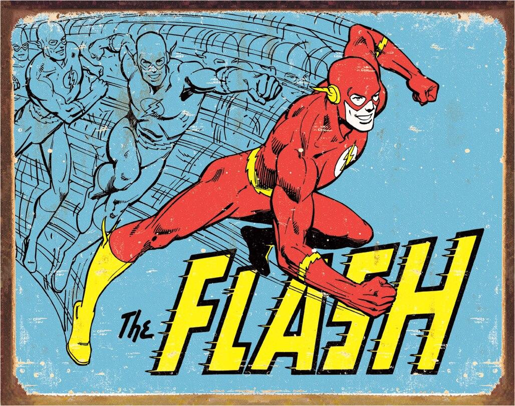 ティン サイン DC - The Flash - Retro