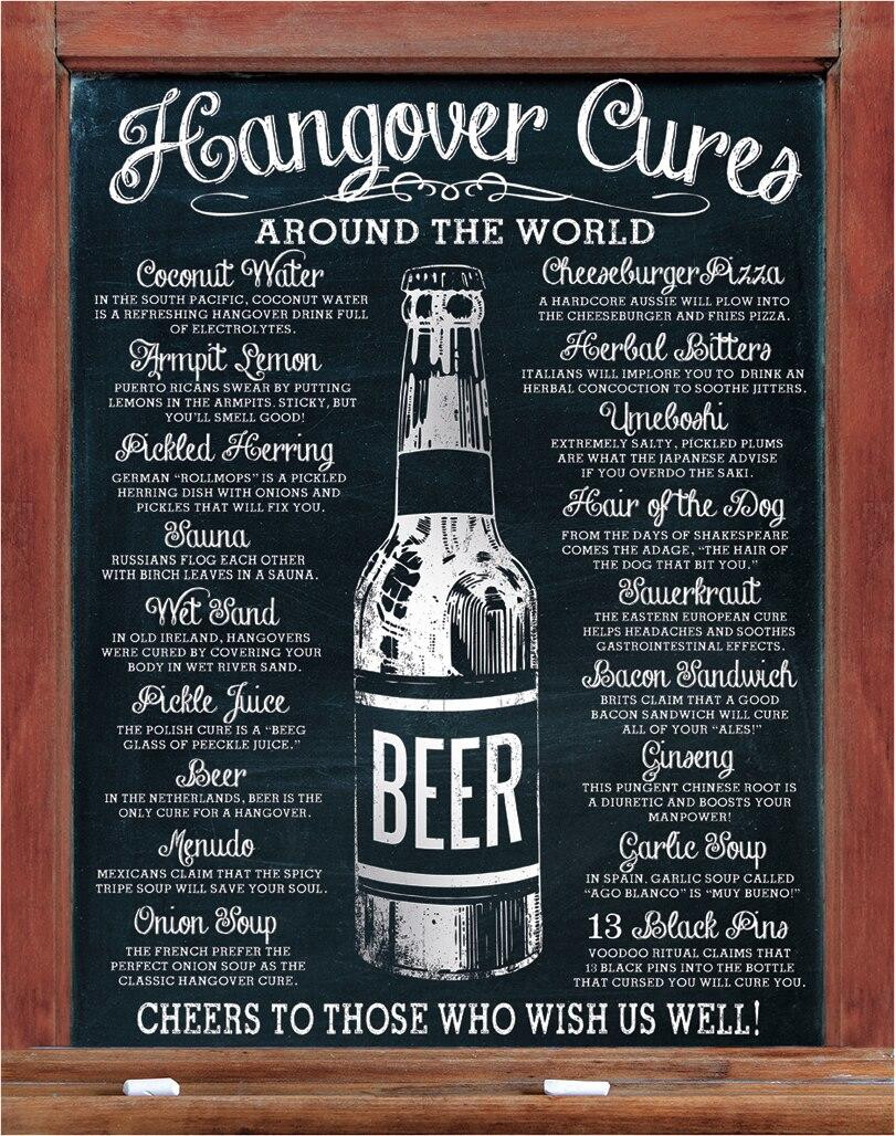 ティン サイン Hangover Cures