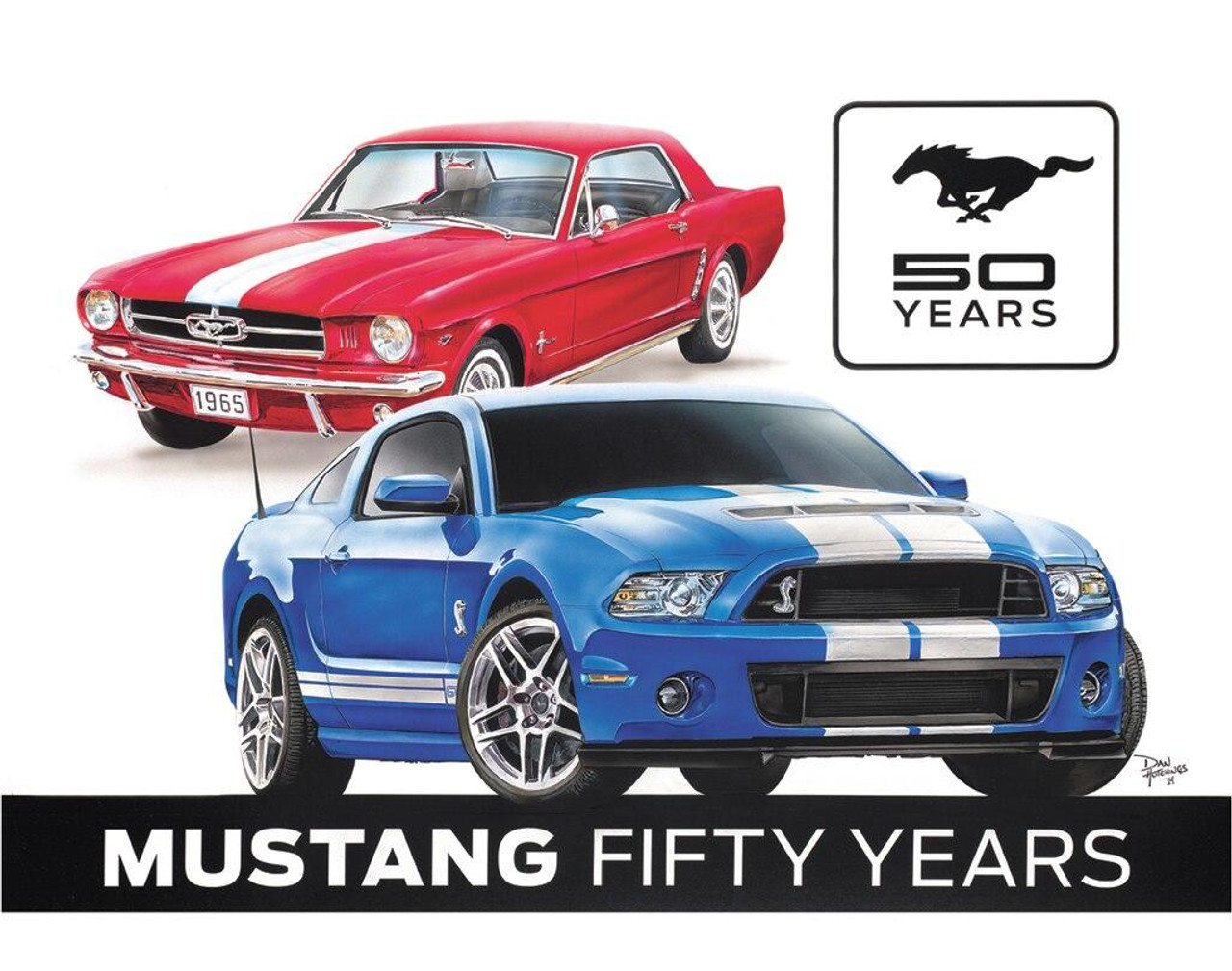 ティン サイン Ford - Mustang 50th