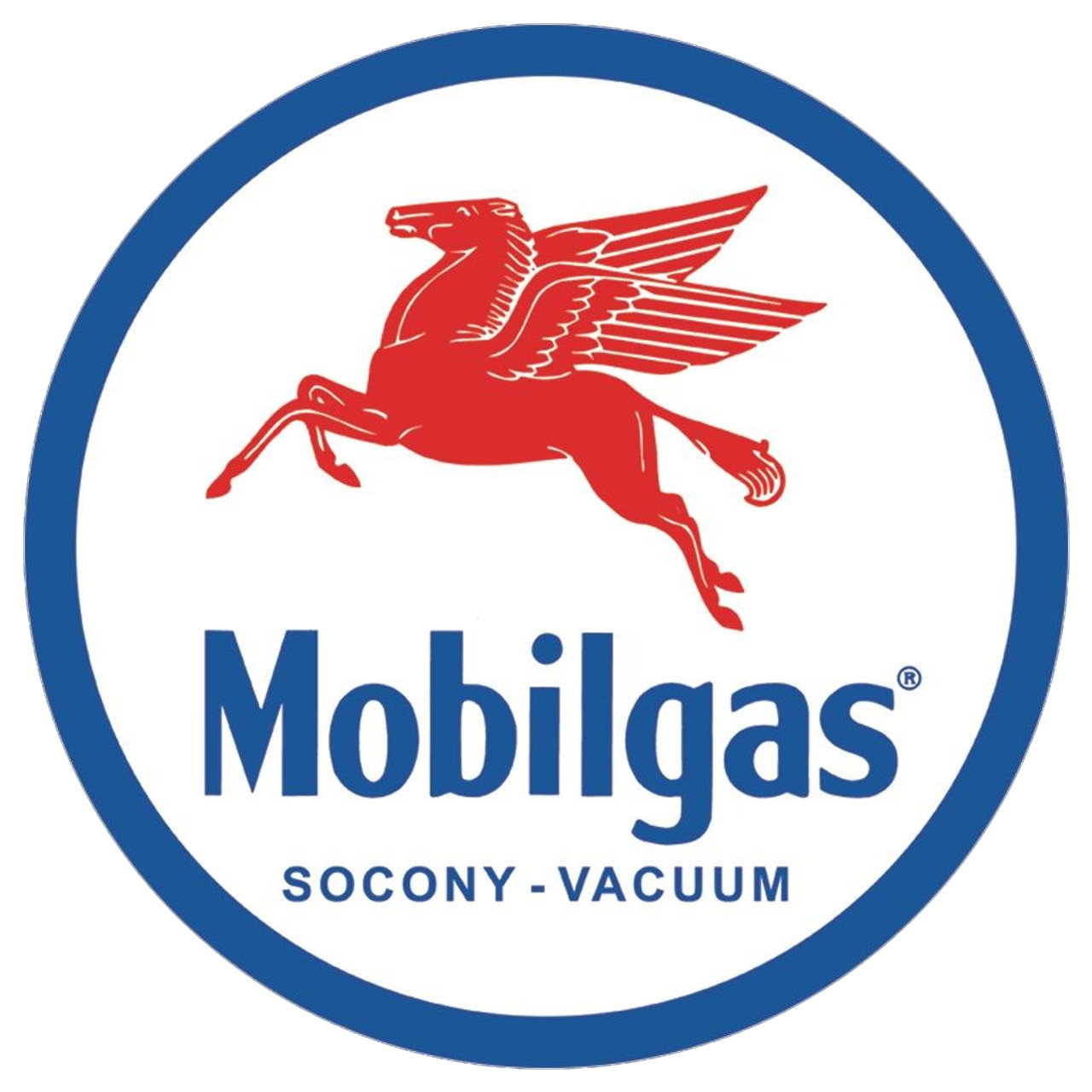 ティン サイン ROUND - Mobilgas Pegasus