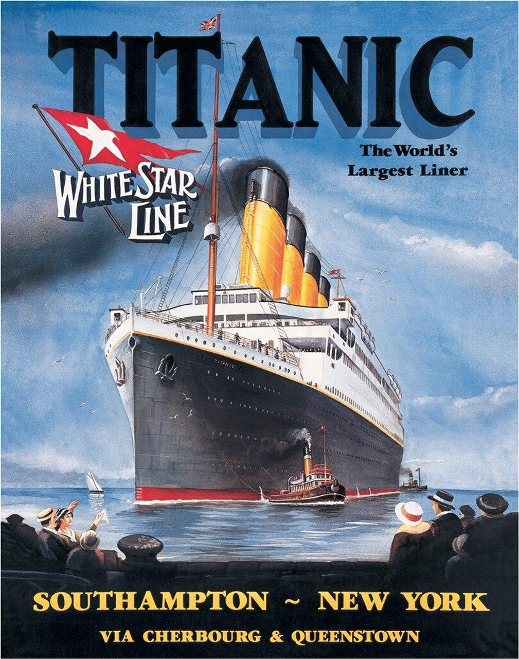 ティン サイン Titanic - White Star