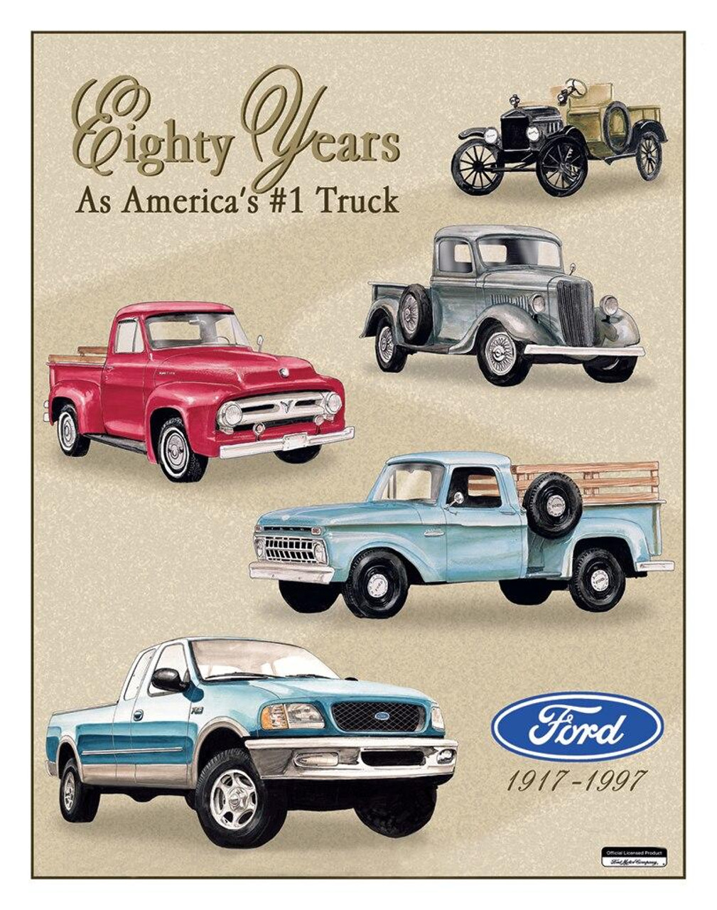 ティン サイン Ford TRUCKS - 80 TRIBUTE