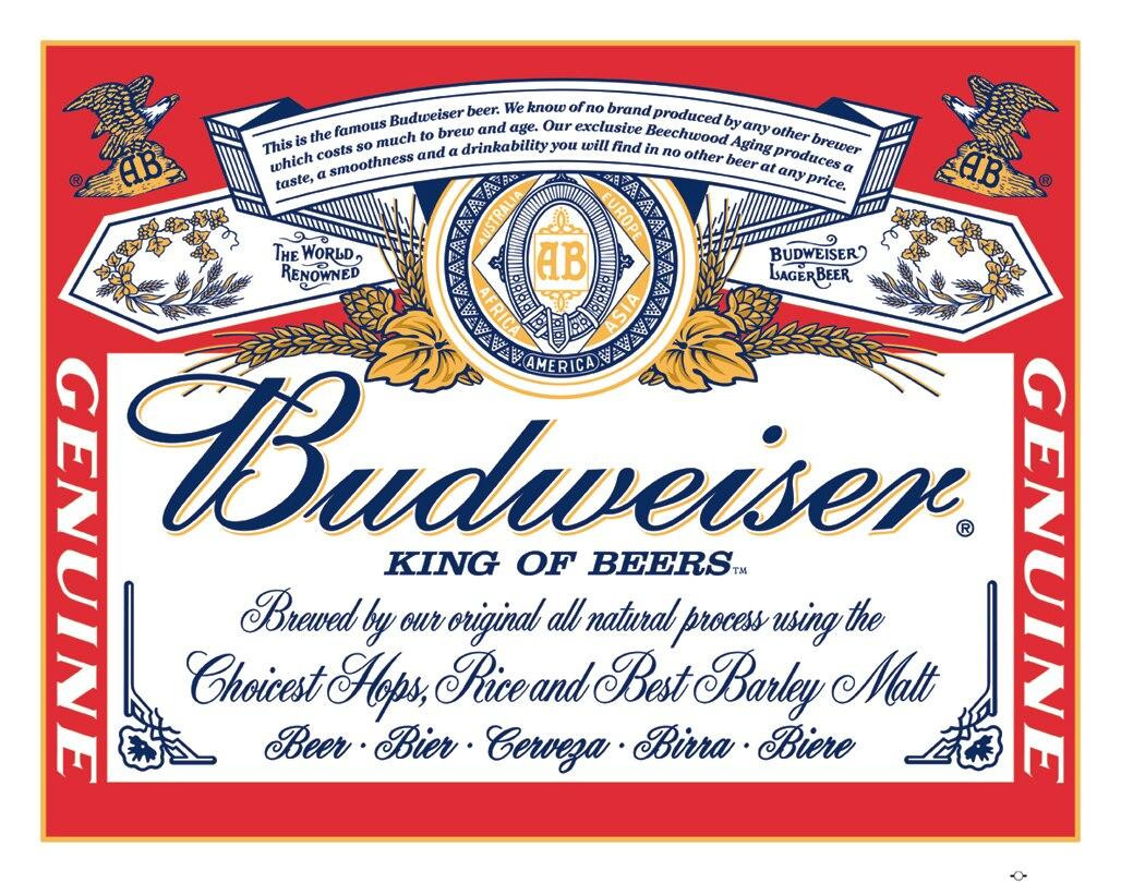 ティン サイン Budweiser - Label