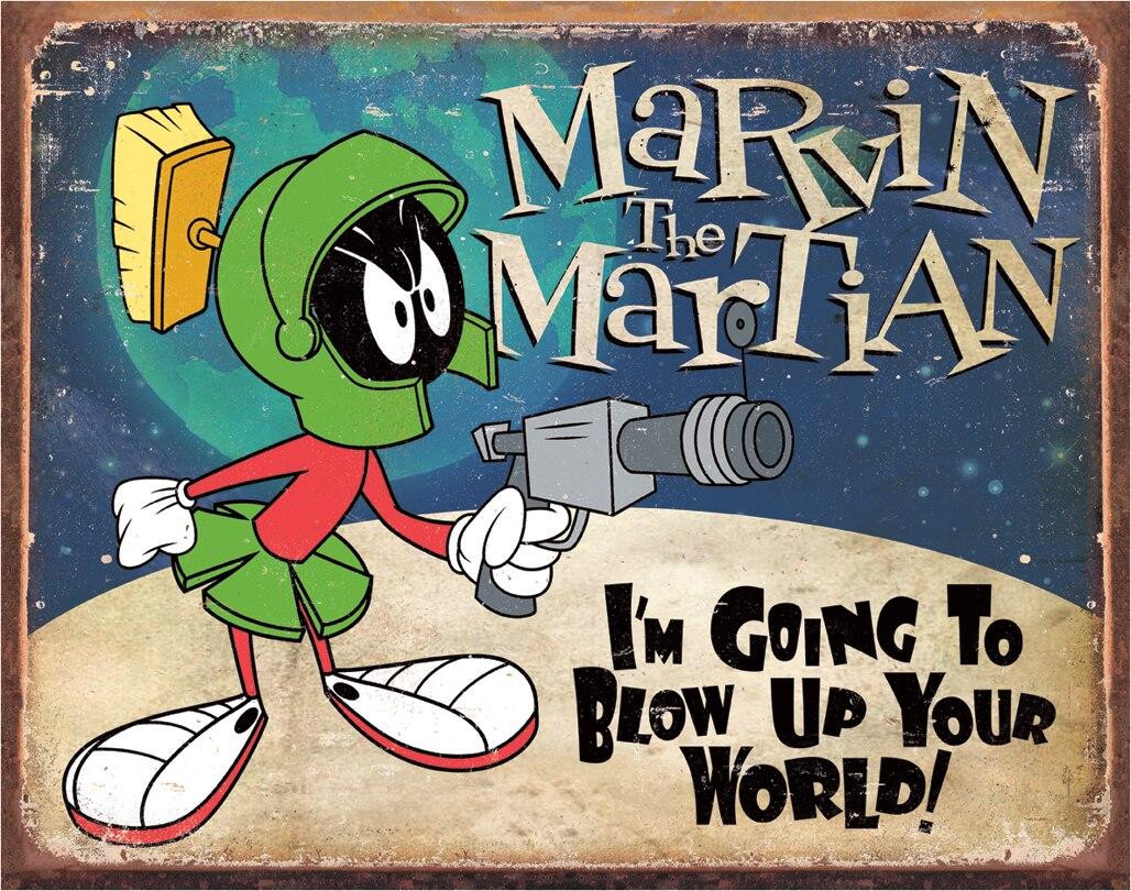 ティン サイン WB - Marvin the Martian