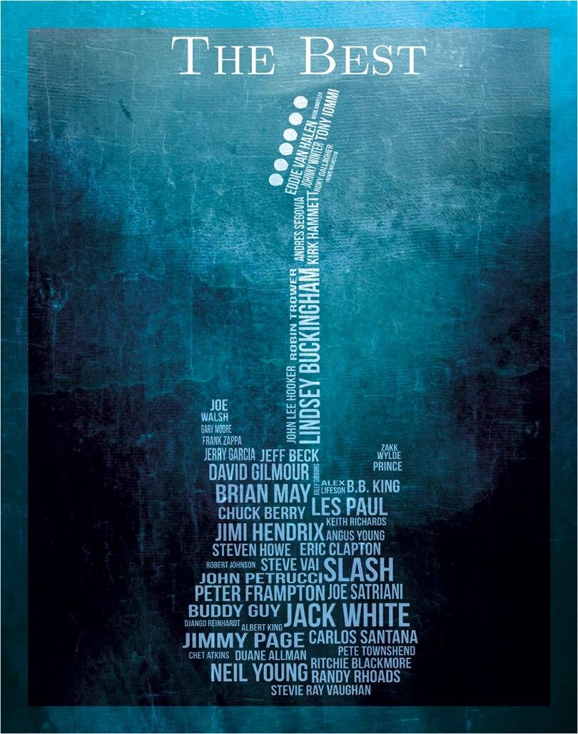 ティン サイン The Best - Guitarists