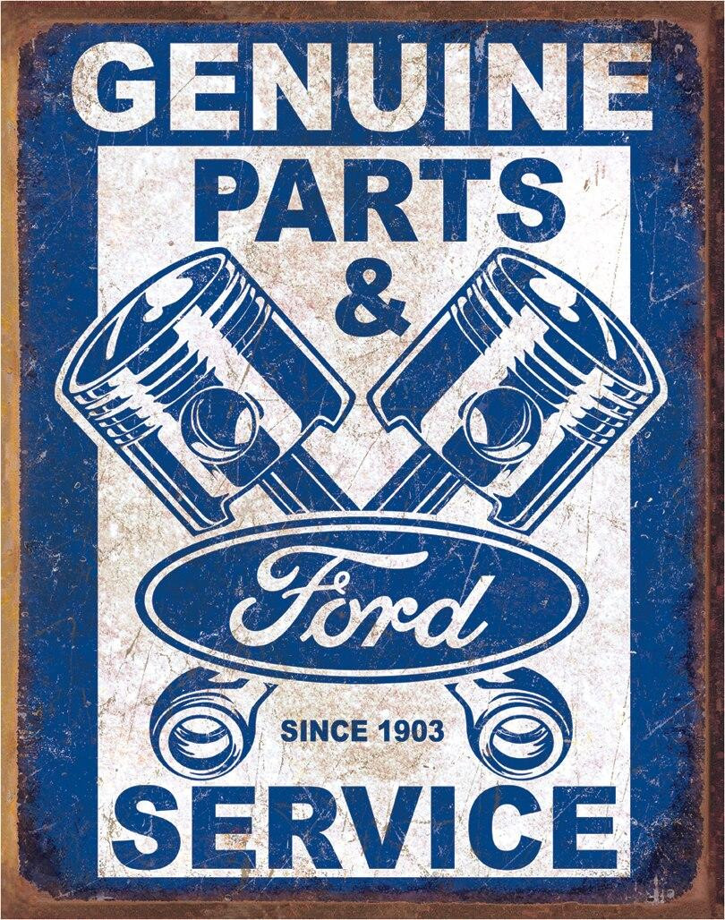 ティン サイン Ford Service - Pistons