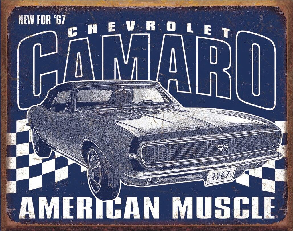 ティン サイン Camaro - 1967 Muscle