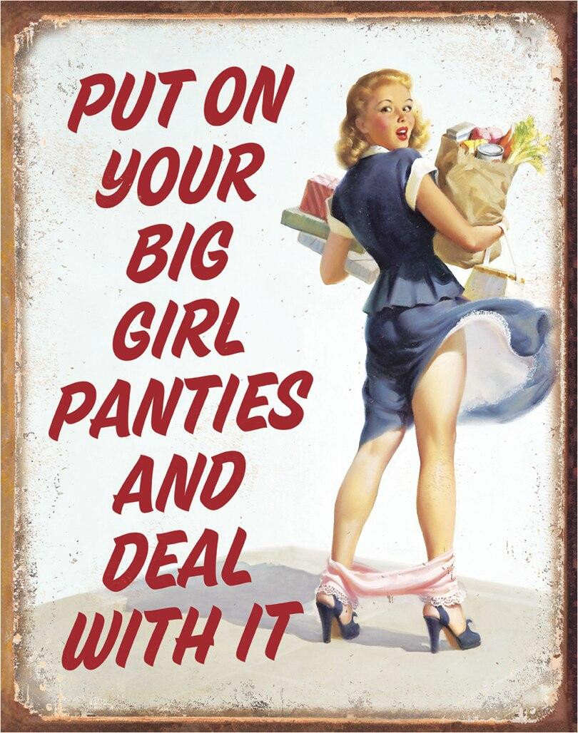ティン サイン Big Girl Panties