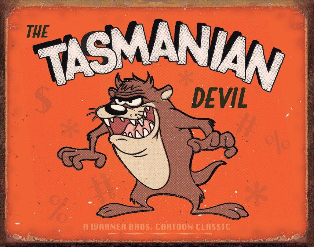 ティン サイン WB - Tasmanian Devil