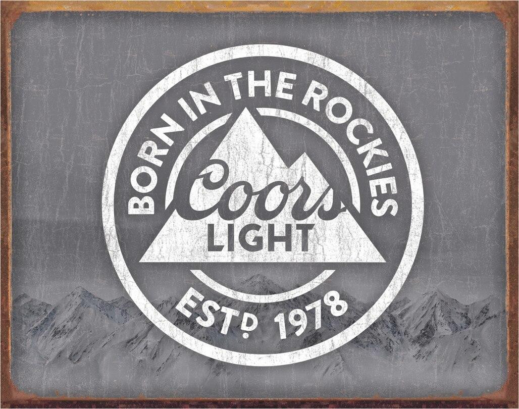 ティン サイン Coors Light - Born In