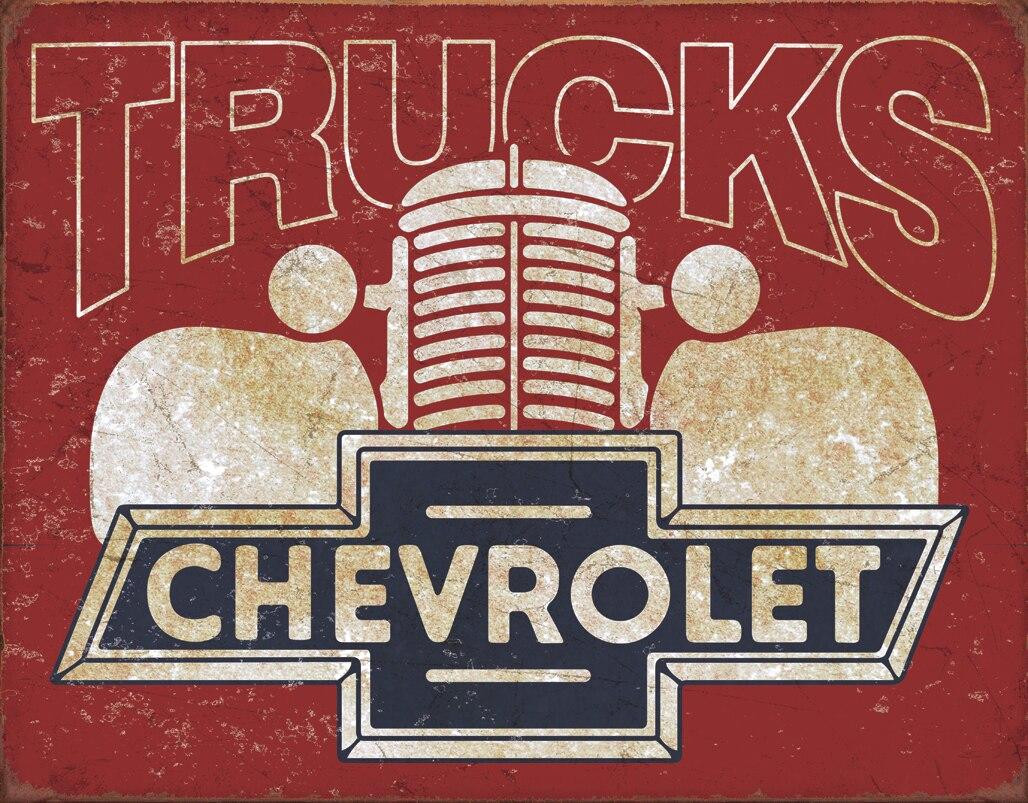 ティン サイン Chevy Trucks 40s
