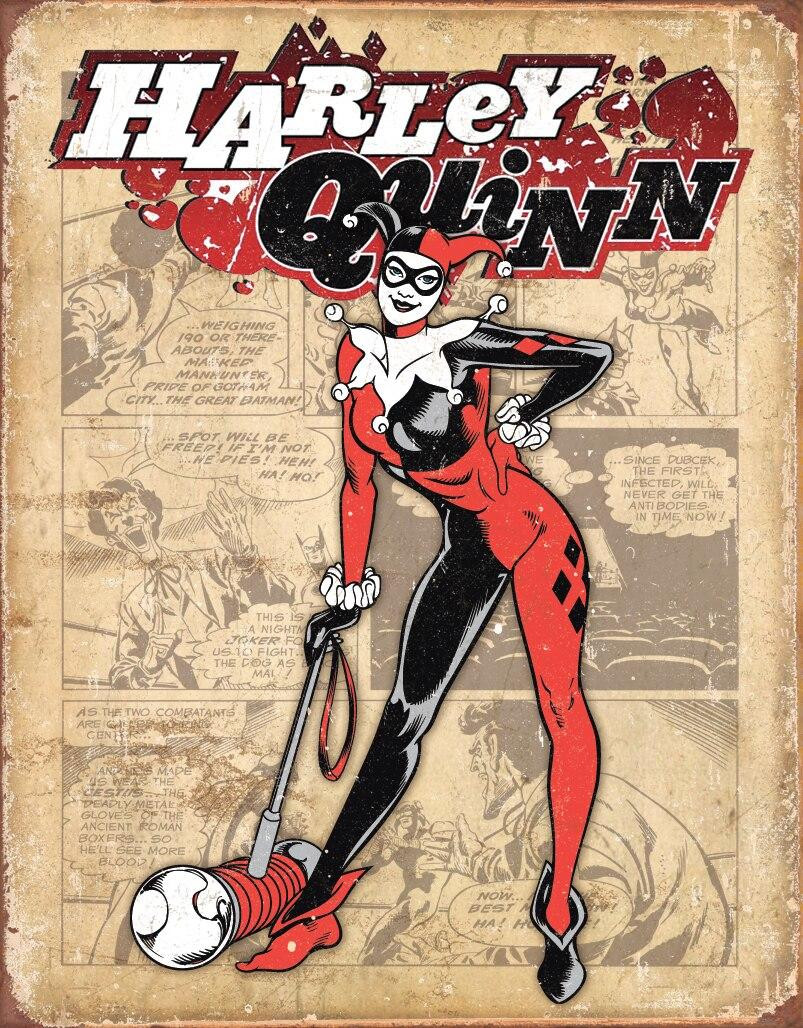 ティン サイン DC - Harley Quinn - Retro