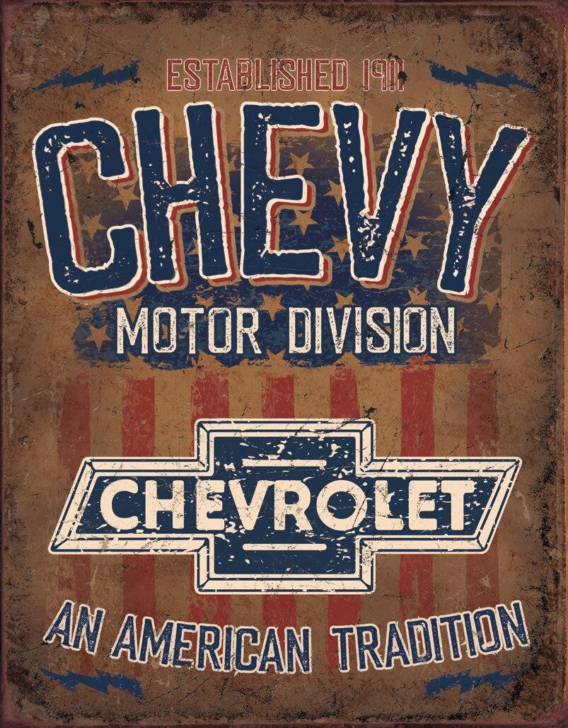 ティン サイン Chevy - American Tradition