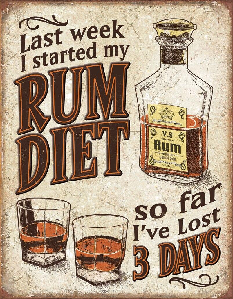 ティン サイン Rum Diet