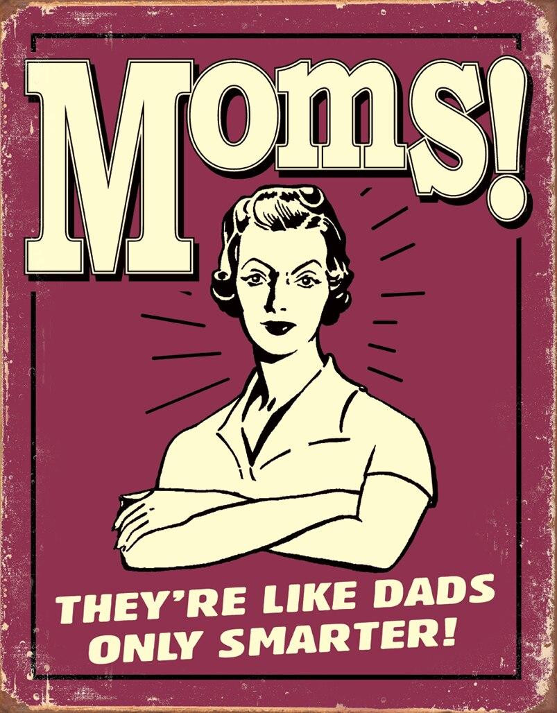 ティン サイン Mom's - Like Dads