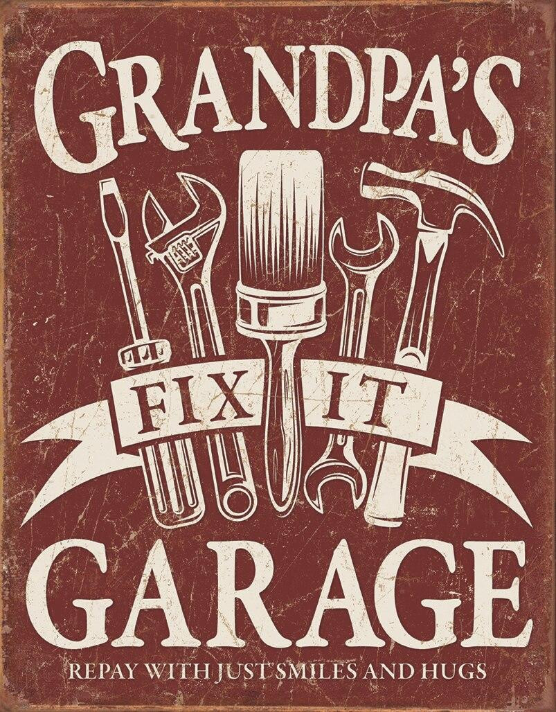 ティン サイン Grandpa's Garage