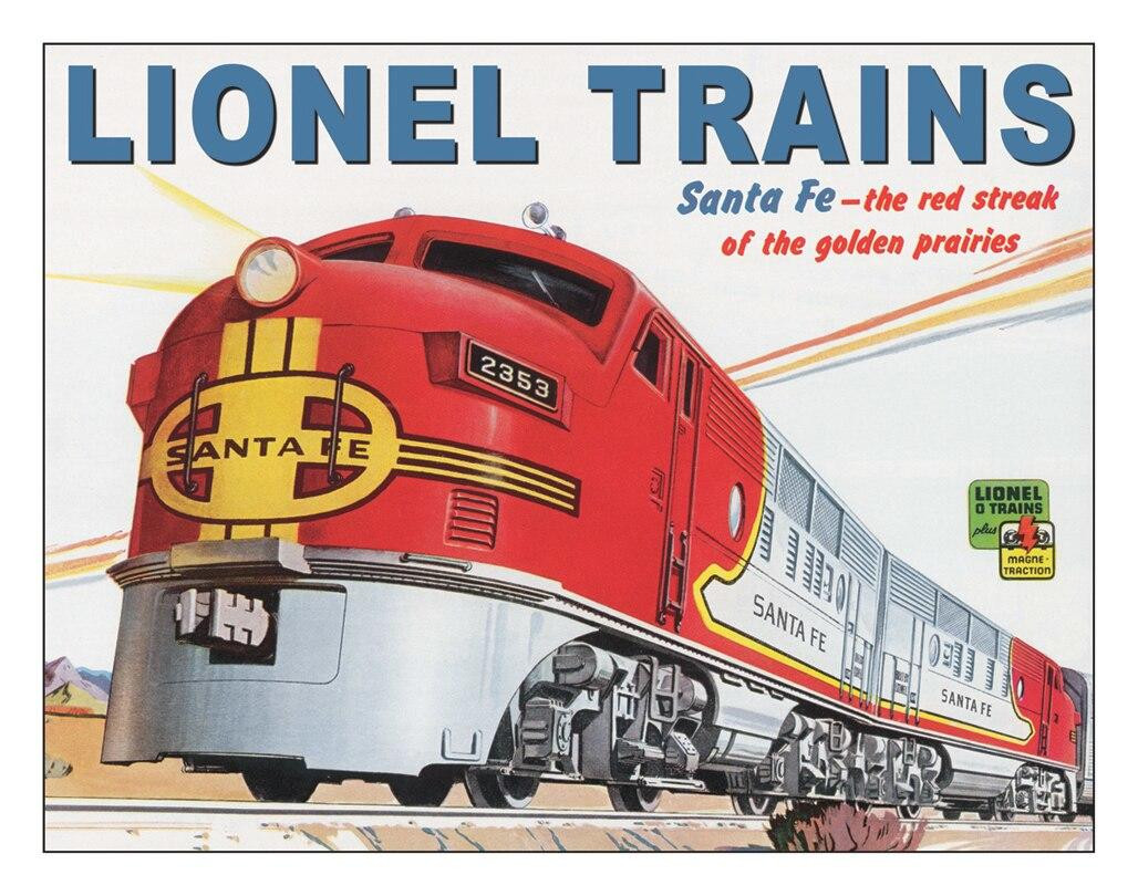 ティン サイン Lionel Santa Fe