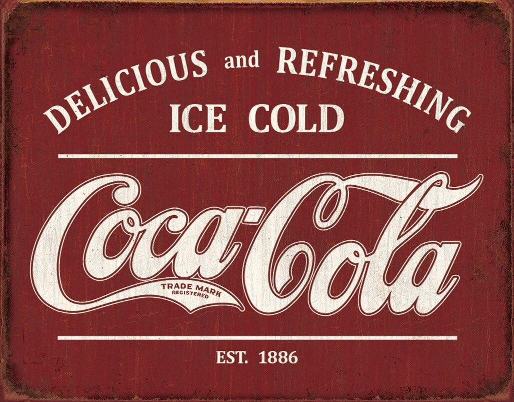 ティン サイン Coke - Est 1886