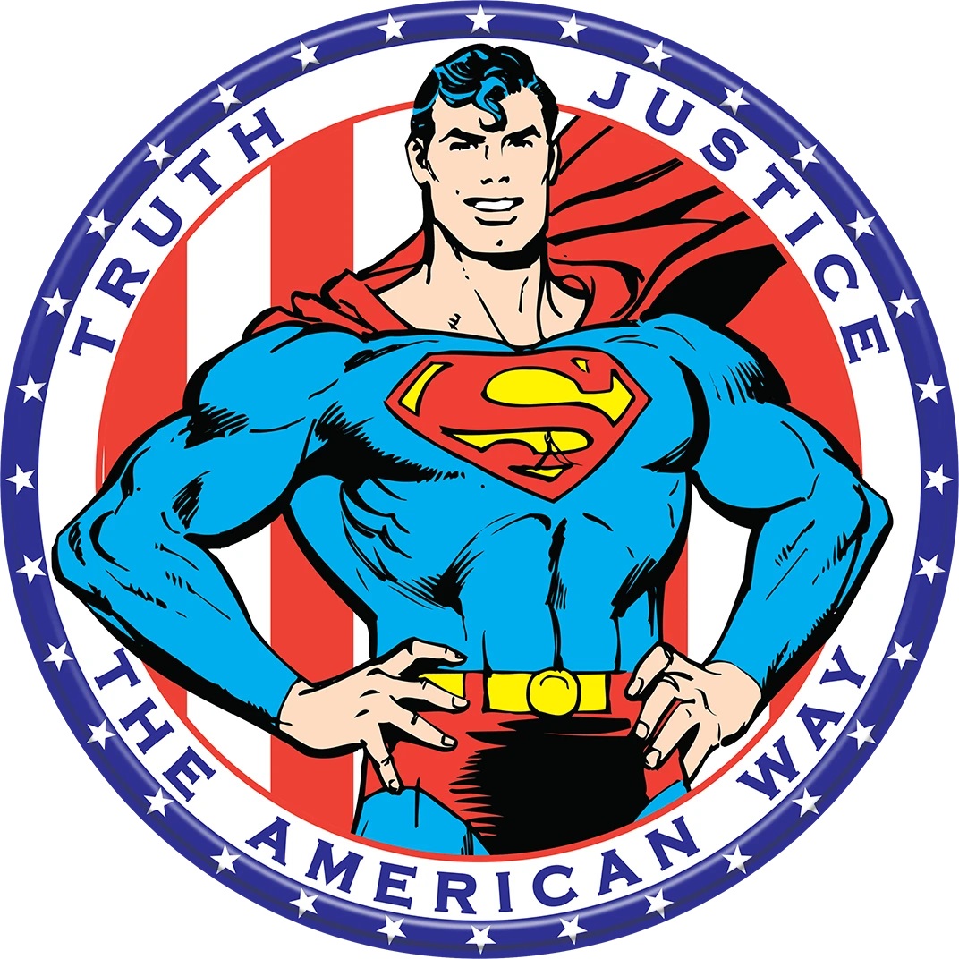 ティン サイン ROUND - DC - Superman