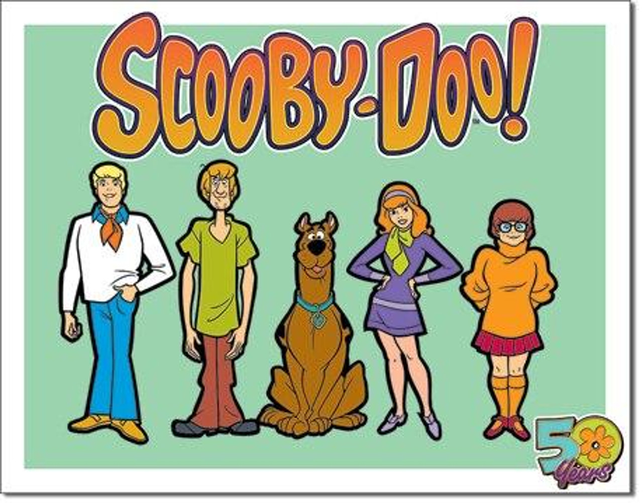 ティン サイン WB - Scooby Doo - 50 Years