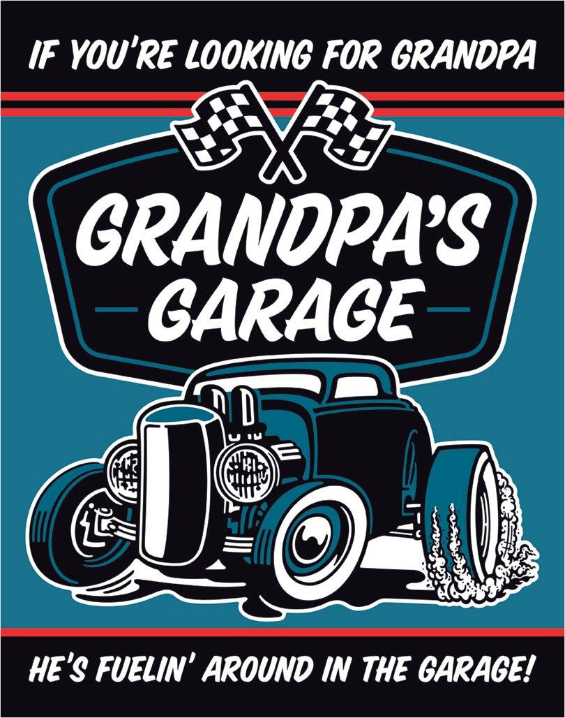 ティン サイン Grandpa's Garage - Fuelin