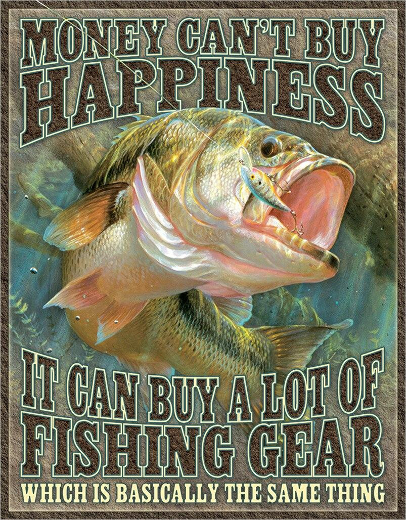 ティン サイン Fishing Happiness