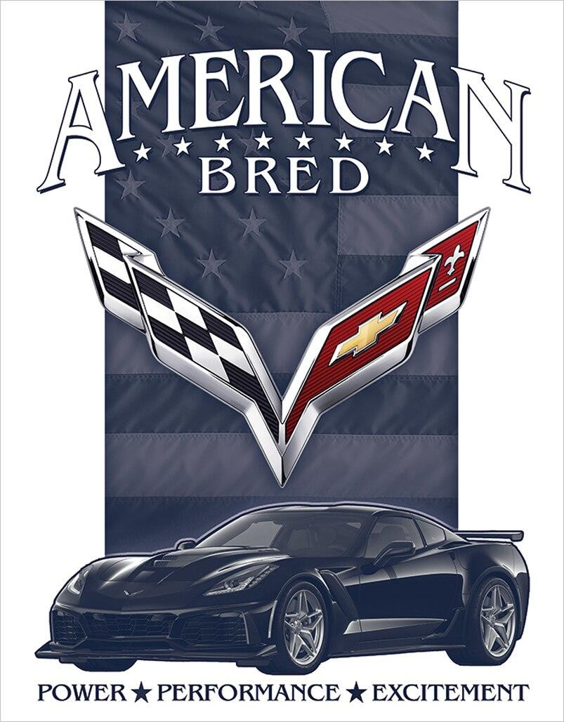 ティン サイン Corvette - American Bred