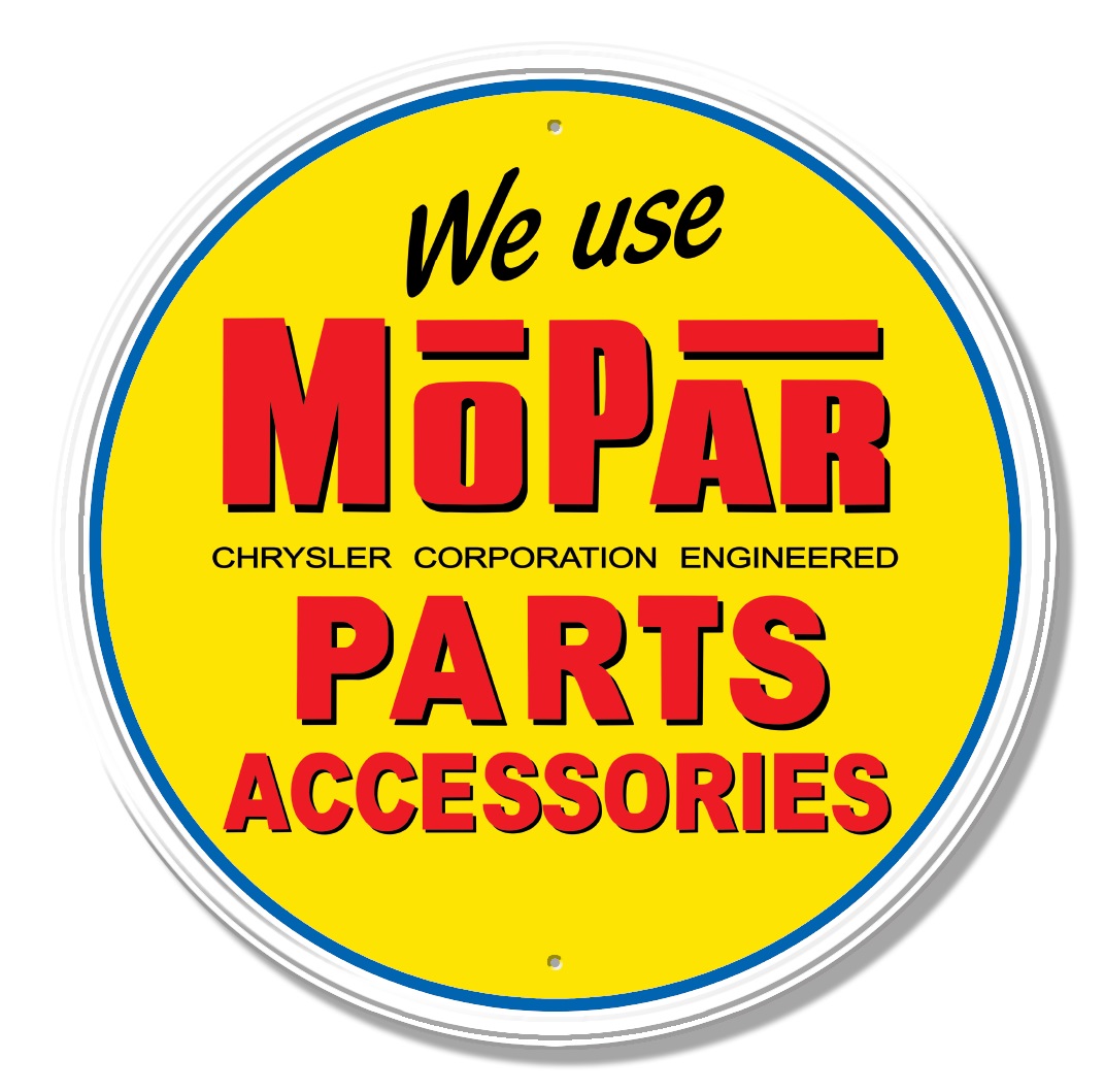 ティン サイン ROUND - Mopar - P & A