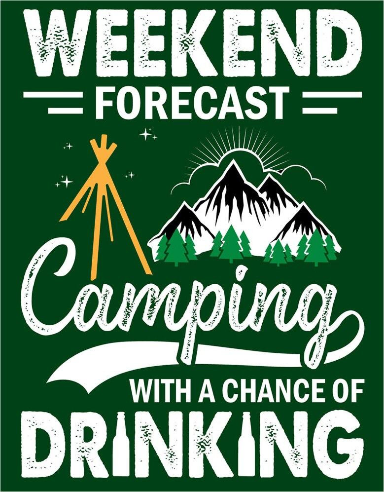 ティン サイン Camping Chance