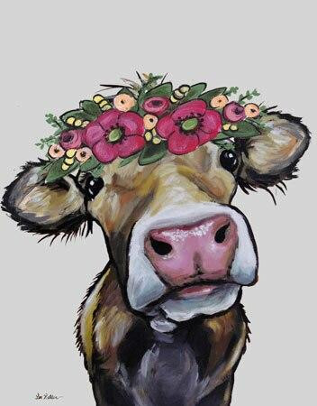 ティン サイン Hazel the Cow