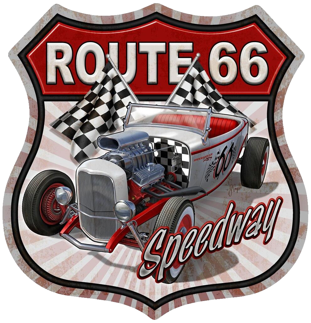 ティン サイン Rt 66 Car