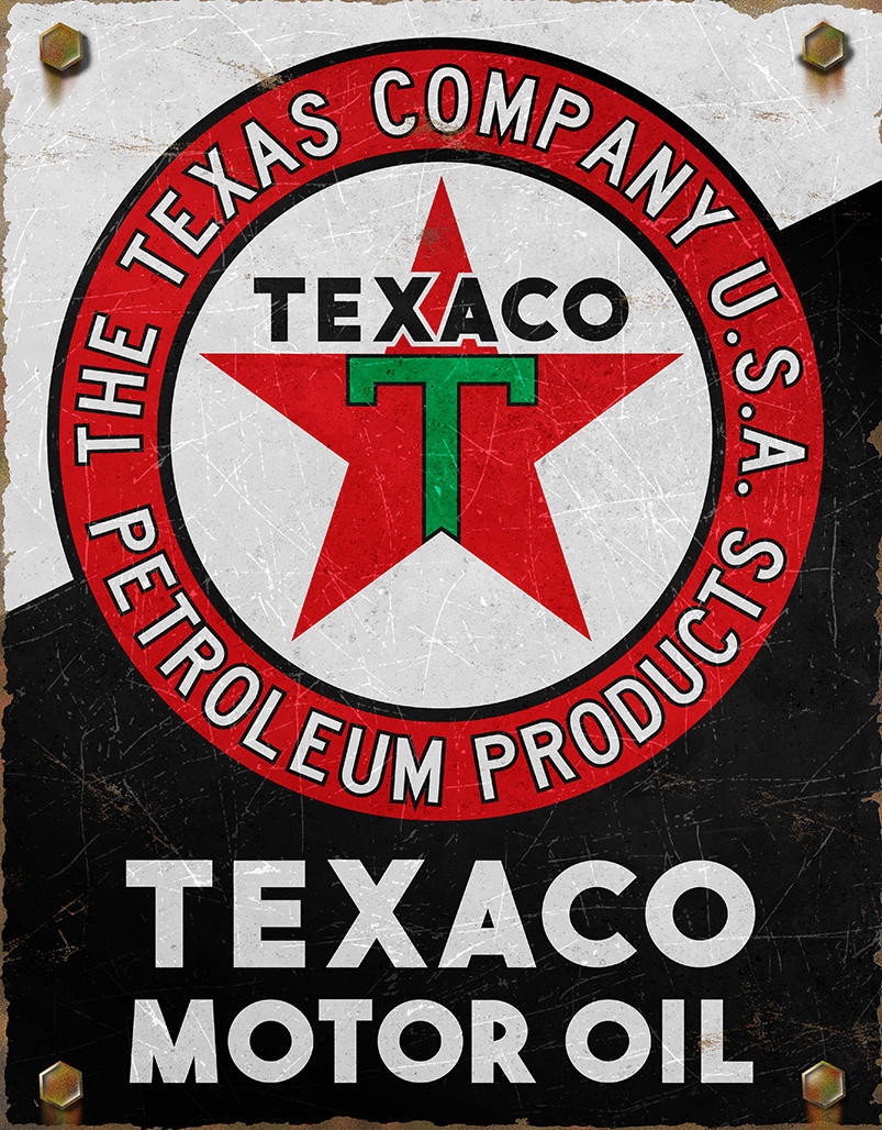 ティン サイン Texaco Motor Oil