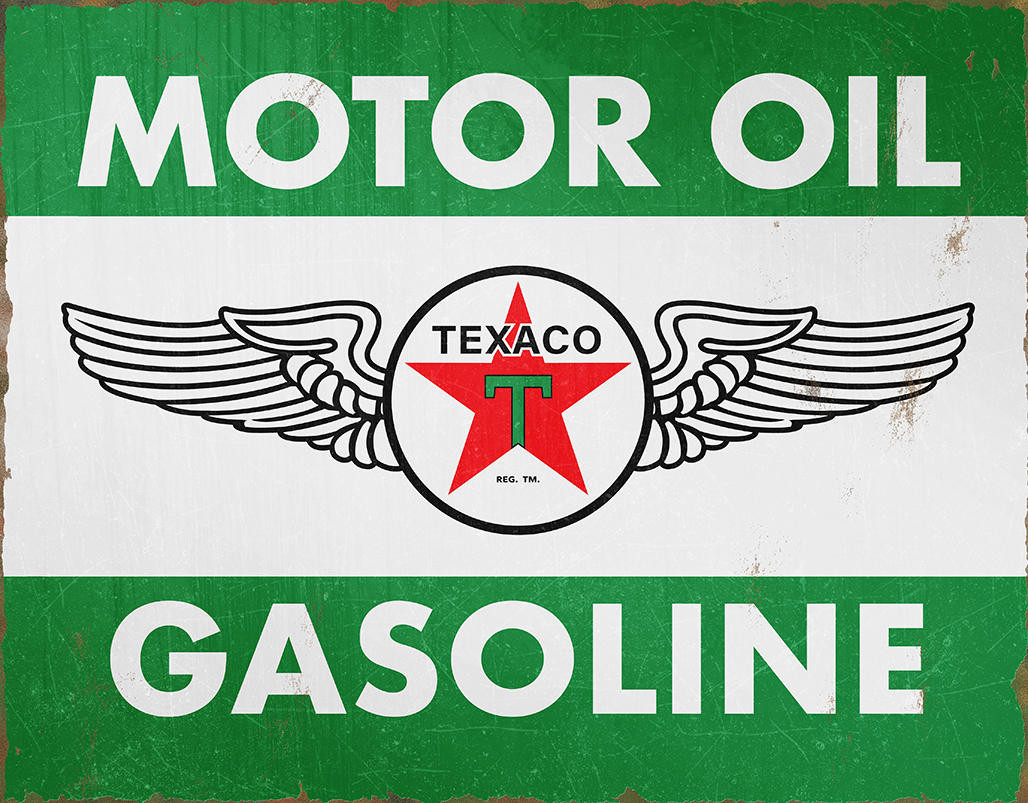 ティン サイン Texaco Oil and Gas