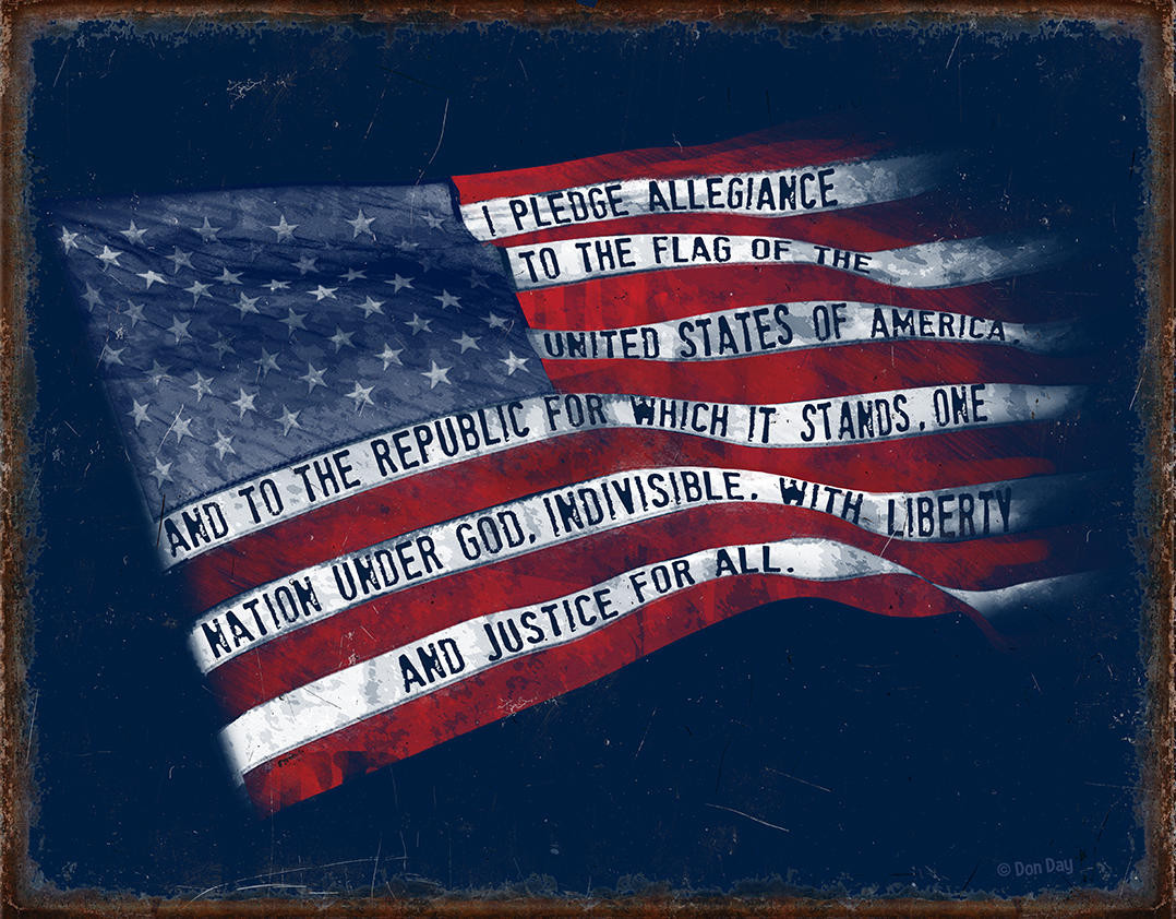ティン サイン Flag Pledge