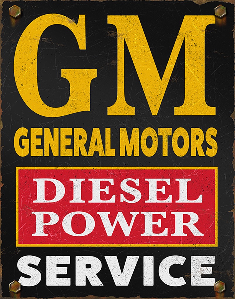 ティン サイン GM Diesel Power