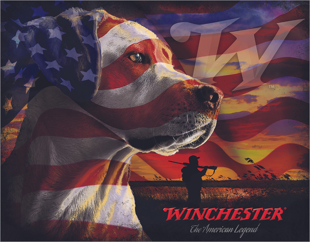 ティン サイン Winchester Dog