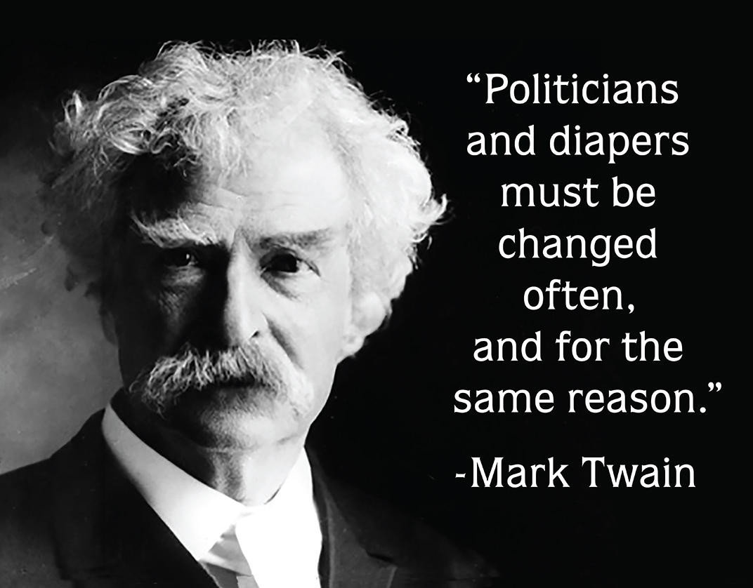 ティン サイン Mark Twain Politicians
