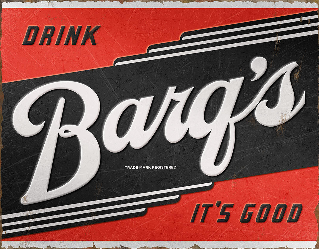 ティン サイン Coke - Barq’s It’s Good
