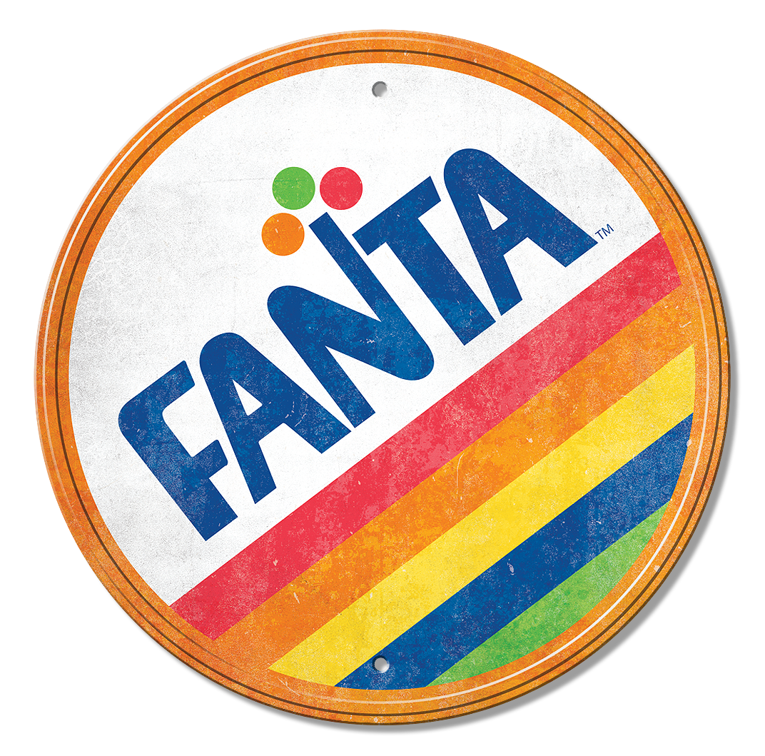 ティン サイン ティン サイン ROUND - Coke - Fanta