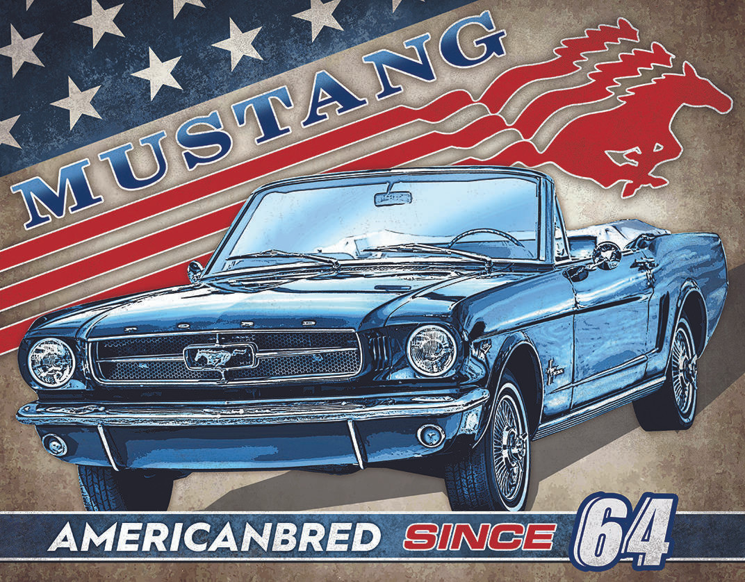ティン サイン Ford - Mustang American