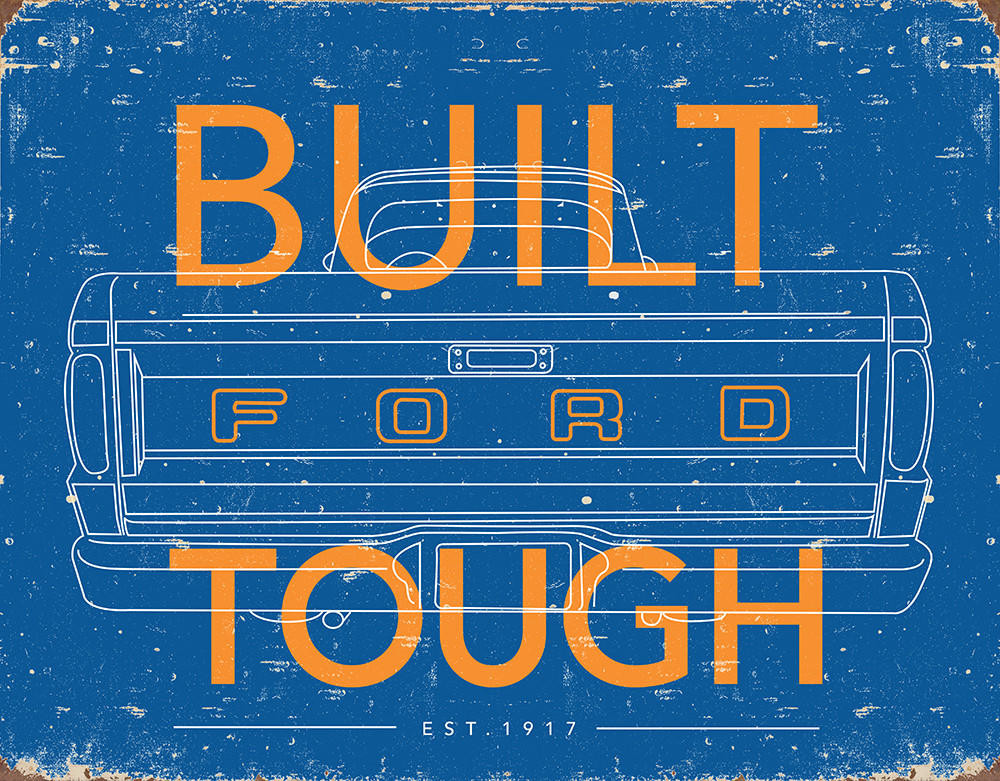 ティン サイン Ford Tough Tin Sign