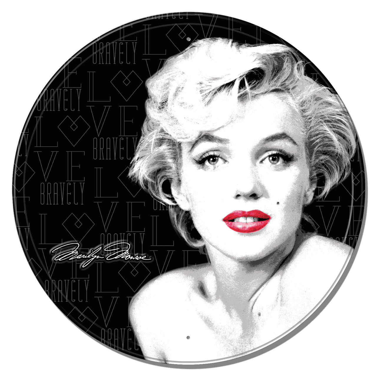 ティン サイン ROUND - Marilyn Monroe