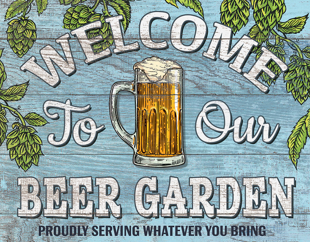 ティン サイン Beer Garden