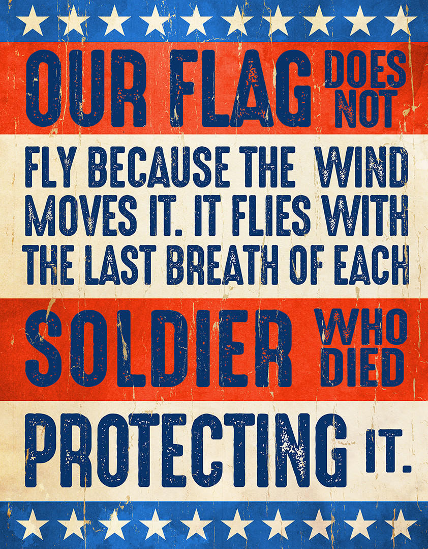 ティン サイン Our Flag Tin Sign