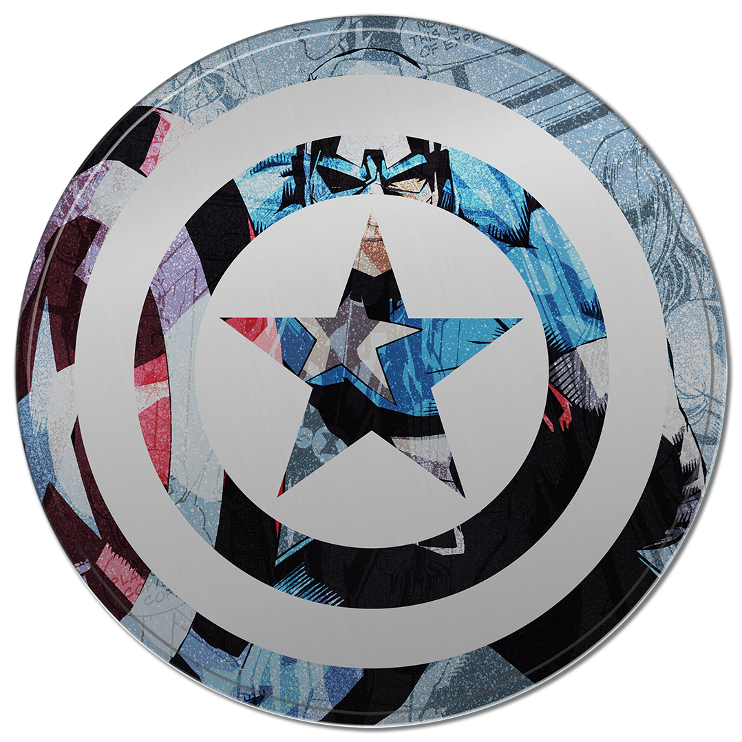 ティン サイン ROUND - Captain America