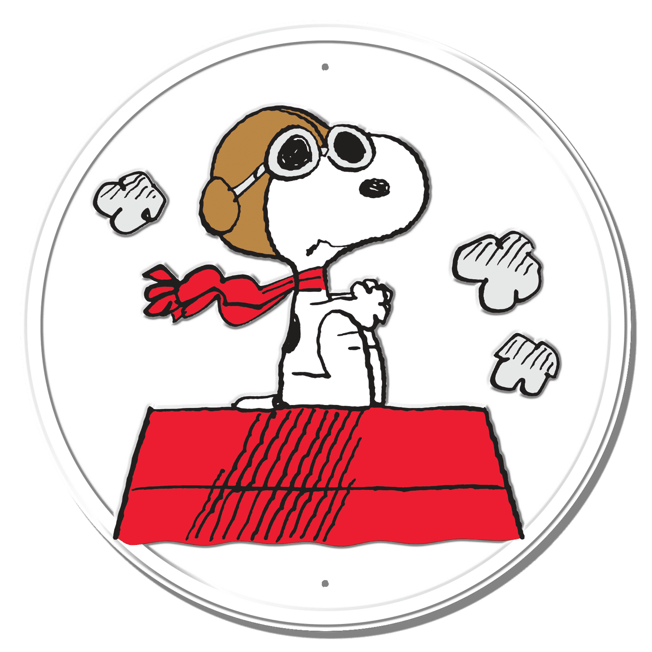 ティン サイン ROUND - Snoopy Baron